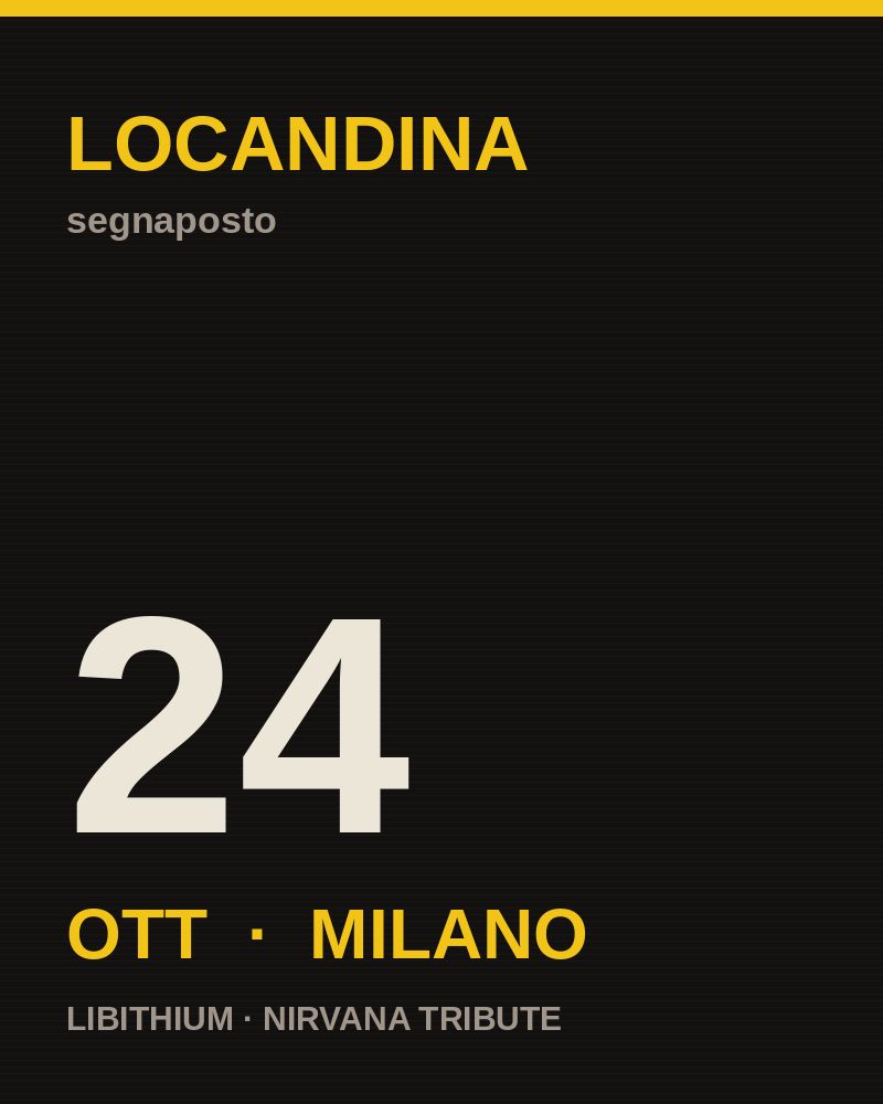 Locandina 24 ottobre, Milano