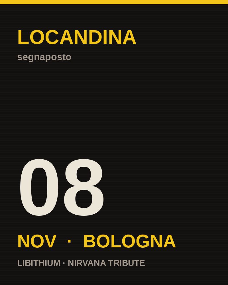 Locandina 8 novembre, Bologna