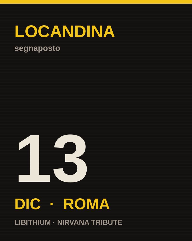 Locandina 13 dicembre, Roma